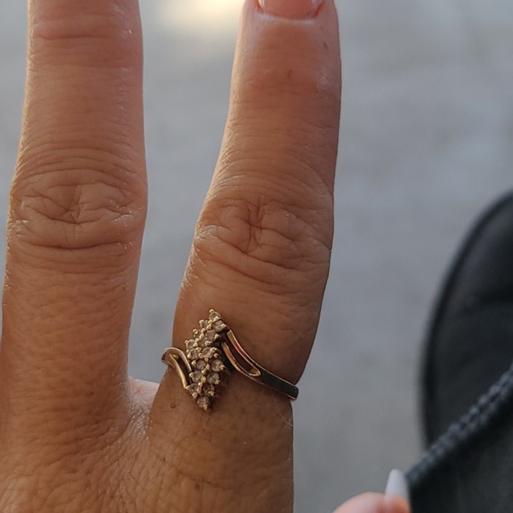 34 Ct Diamond Waterfall Ring